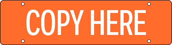 Custom Copy Sign Rider, 6h x 22w, PVC